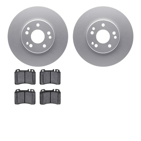 DYNAMIC FRICTION CO 4502-63123, Geospec Rotors with 5000 Advanced Brake Pads, Silver 4502-63123